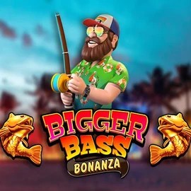 Bigger Bass Bonanza logo by Pragmatic Play Herospin Casino