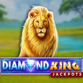 Diamond King Jackpots logo by SpinPlay Games at Herospin Casino