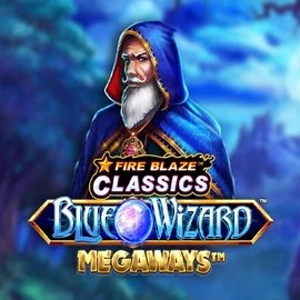 Fire Blaze Blue Wizard Megaways game by Rarestone Gaming – logo hosted on Herospin Casino