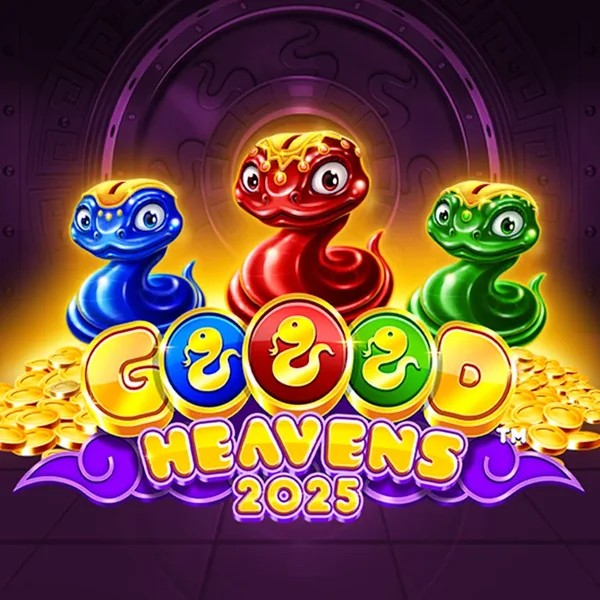 Official Slots logo: Goood Heavens by Rarestone Gaming at Herospin Casino