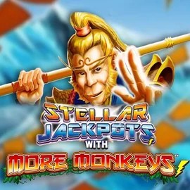 Stellar Jackpots with More Monkeys slot visual from Lightning Box Game available on hero-spins.com