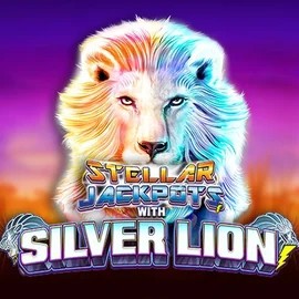 Stellar Jackpots with Silver Lion logo by Lightning Box Game Herospin Casino